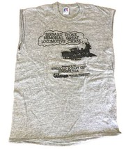 Vtg 1970’s Road Race Muscle T Shirt L The Great Locomotive Chase - $11.00