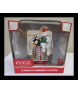 Illuminated Ornament Cavanagh&#39;s Coca Cola Penguin and Polar Bear at Coke... - $363.49 MXN