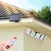 Wall Light Solar Powered 300 Leds 270°Wide Angle Lighting Remote Control f - £27.73 GBP