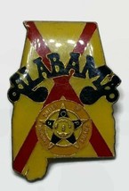 Vintage Alabama Fraternal Order Of Police Enamel Pin Pinback - £18.23 GBP