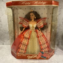 Vintage Barbie Doll 1997 Special Edition Happy Holidays Mattel Brunette Open Box - £12.52 GBP