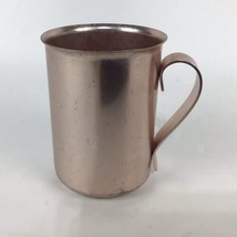 Vintage 50’s Bascal Aluminum Copper Colored Mug Camping D-shape Handle - £8.41 GBP