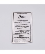 OSTER CARBON BRUSH + SPRING PARTS FOR Universal Clippers After June 1985... - $155.56 MXN