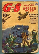 G-8 And His Battle Aces 12/1941-WEIRD MENACE-HORROR-WAR-BLACK EAGLE-good - £135.20 GBP