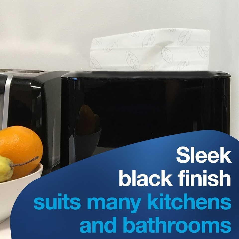 Xpress Black Bamboo Paper Towel Dispenser, Space-Saving for Stylish Washrooms Item image 8