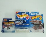 Lot of 3 Hot Wheels Madd Propz X-34 Landspeeder Hydroplane NEW Die Cast - $23.75