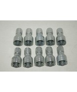 Lot of 10 Eaton Hydraulic Hose Fittings 1AA6FJ6 ( 9/16-18 JIC ) - €33,76 EUR