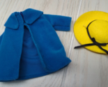 Eden Madeline doll blue coat jacket yellow hat clothes for 7-8&quot; doll - £7.90 GBP