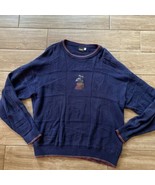 Vintage Neiman Marcus Blue Golf Pull Over Sweater Polo Shirt Men&#39;s XL USA - £47.39 GBP