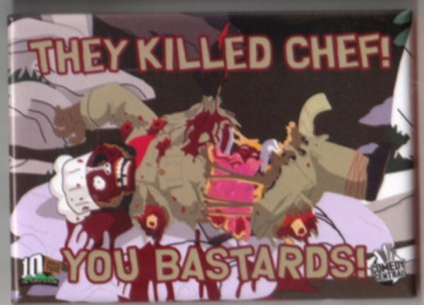 South Park They Killed Chef! You Bastards! Magnet, NEW UNUSED - $3.99