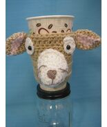 Chihuahua Mix Puppy Dog Crochet Handmade Cup Cozy Holder Gifts by Bren - $24.95