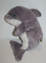 The Petting Zoo Dolphin Fish 11&quot; Gray White Stuffed Animal Plush Soft To... - £10.04 GBP