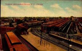 Vintage POSTCARD- Terminal, Metropolitan Elevated Railroad, Colorado BK54 - £4.15 GBP