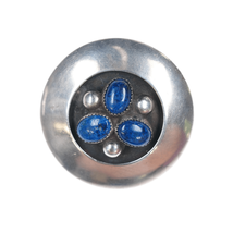 Frank Patania Sr(1899-1964) Modernist southwestern Azurite Sterling pin - £478.82 GBP