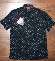 HUGO BOSS Uomo Ebor Manica Corta Dritto Fit Responsabile Blk Camicia Cas... - $59.39