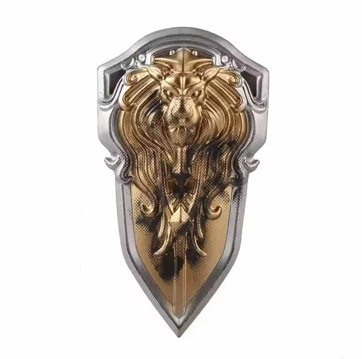 Minifigure Long Lion Shield Weapon For Army Knight Soldier Rare - $4.98