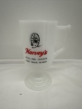Vintage Harvey&#39;s Hotel- Inn Casinos Lake Tahoe CA Souvenir Footed Coffee... - £10.08 GBP