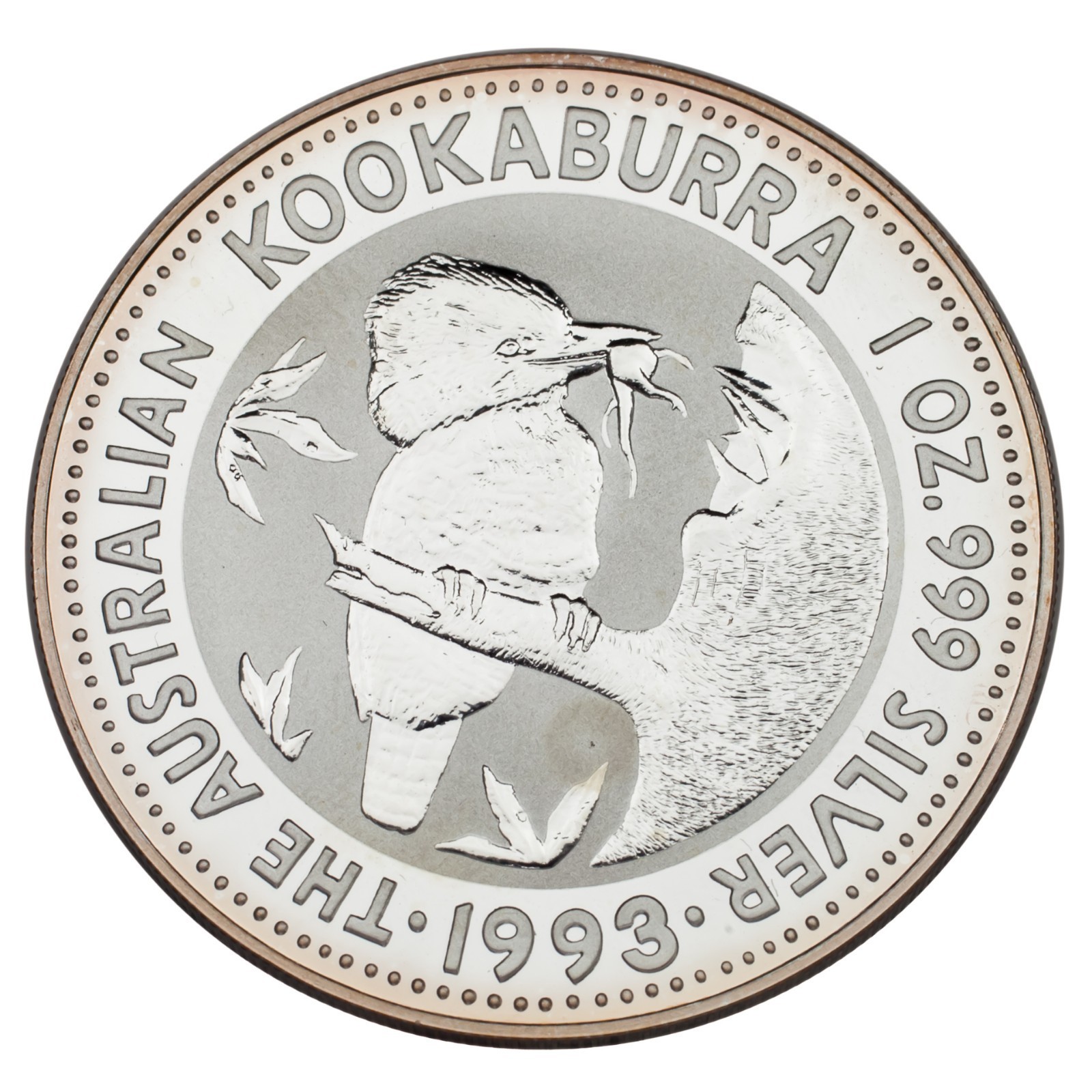 1993 Australia Silver 1oz Kookaburra (BU Condition) KM# 209 - $92.57