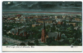 Panorama at Night Lincoln Nebraska 1910c postcard - $6.93