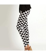 Black White Pants Striped Elastic Trousers Print Fitness Leggings For Wo... - £39.64 GBP