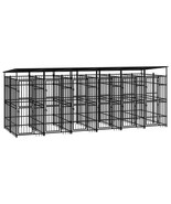  Dog Kennel Black Powder-coated Steel Large Durable Dog Kennel - $89,804.26 MXN