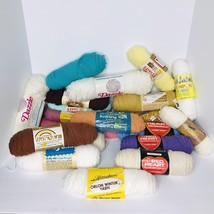 Vintage Knitting Yarn Mixed Lot 28 Skeins / 5 Pounds Assorted Colors - £67.79 GBP