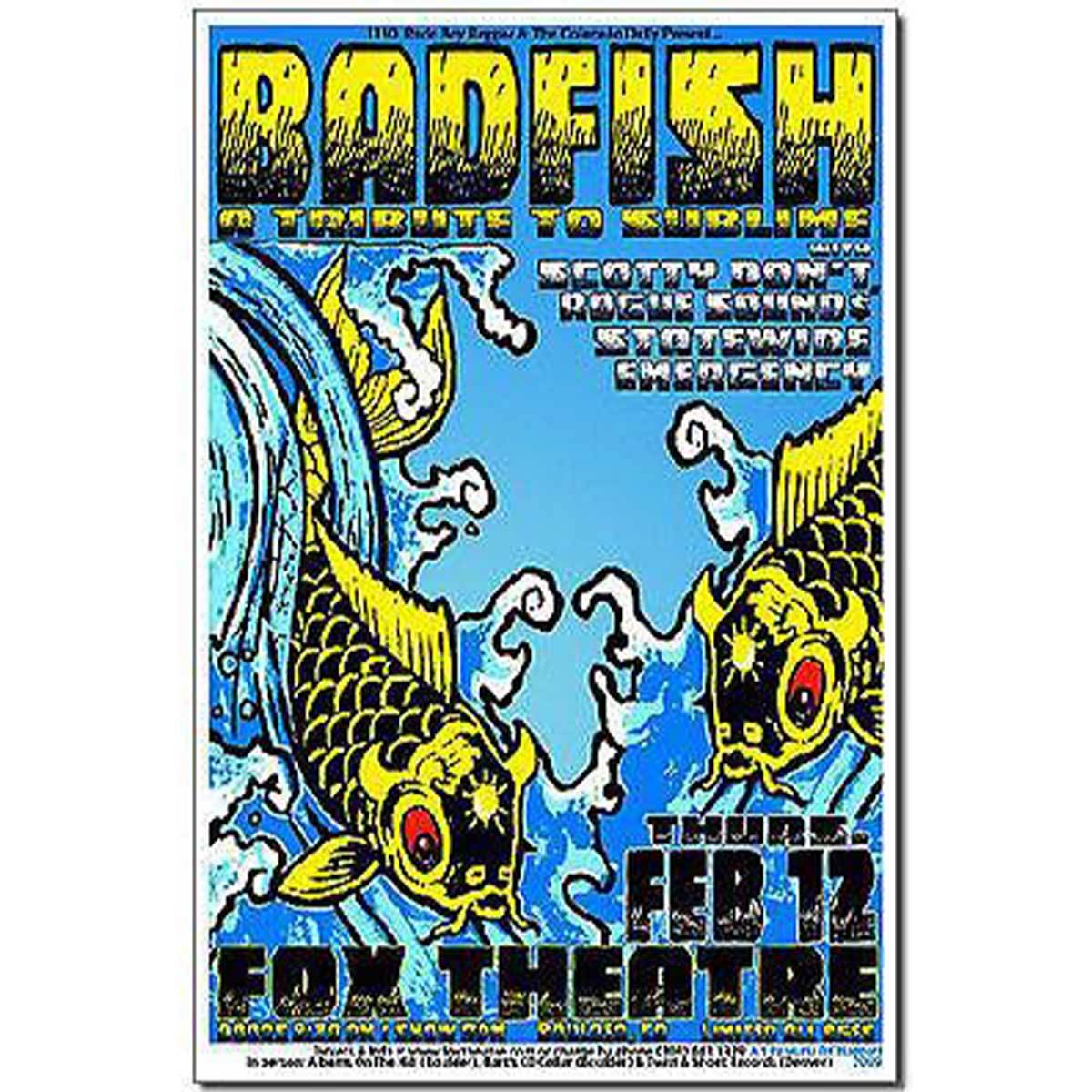 BADFISH POSTER 11x17 A TRIBUTE TO SUBLIME,  ORIGINAL CONCERT HANDBILL- NEW - $11.12