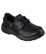Men&#39;s Skechers Arch Fit Motley Hosco Boat Shoe, 204179 /BLK Size 14 Black - $137.15 CAD