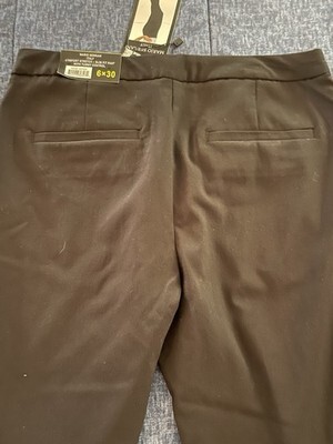 MARIO SERRANI WOMEN'S TUMMY CONTROL COMFORT PANTS Black Size 6 Slim Fit Item image 8