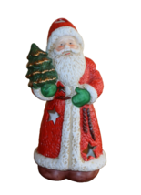 Vintage Santa Porcelain Tealight Candle Holder Christmas Tree Holiday 7&quot;... - $238.32 MXN
