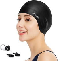 Swimming Cap, Silicone Swim Cap For Women Men, Durable Non-Slip, Older Kids - $41.99