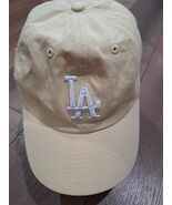 Los Angeles Dodgers Dad Hat Beige One Size Genuine Merchandise Mens Cap MLB - $18.99