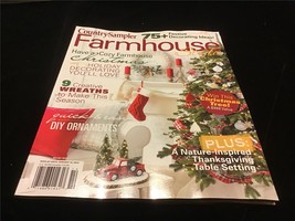 Country Sampler Farmhouse Magazine Winter 2021 Cozy Christmas, DIY Ornaments - £7.85 GBP