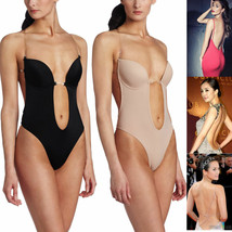 Convertible Backless Full Body Shaper PUSH UP Bra Thong bodysuit shapewear - £10.17 GBP+