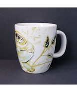 Hallmark Patina Vie White Green Rose Pattern 12 oz. Stoneware Coffee Mug... - £12.06 GBP