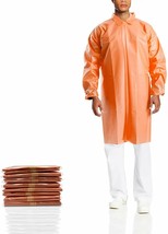 50 Orange Lab Coats 3XL Size Unisex Poly Labcoats - £117.33 GBP