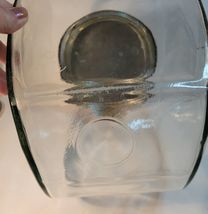 Large Glass Tilted Candy Jar with Lid image 3