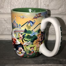 Disneyland Resort Grandpa Ceramic Raised Images 3D Various Characters Mug Cup - $10.93