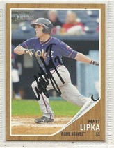 Matt Lipka Signed autographed 2011 Topps Heritage Minor League Card - $9.98