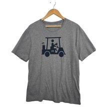 Travis Mathew Shirt Mens Large Gray Pima Cotton Golf Cart Graphic Tee Ca... - $17.81
