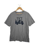 Travis Mathew Shirt Mens Large Gray Pima Cotton Golf Cart Graphic Tee Ca... - $24.99 CAD