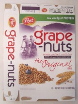 Empty POST Cereal Box GRAPE-NUTS 2013 24 oz [G7C6o] - £4.38 GBP