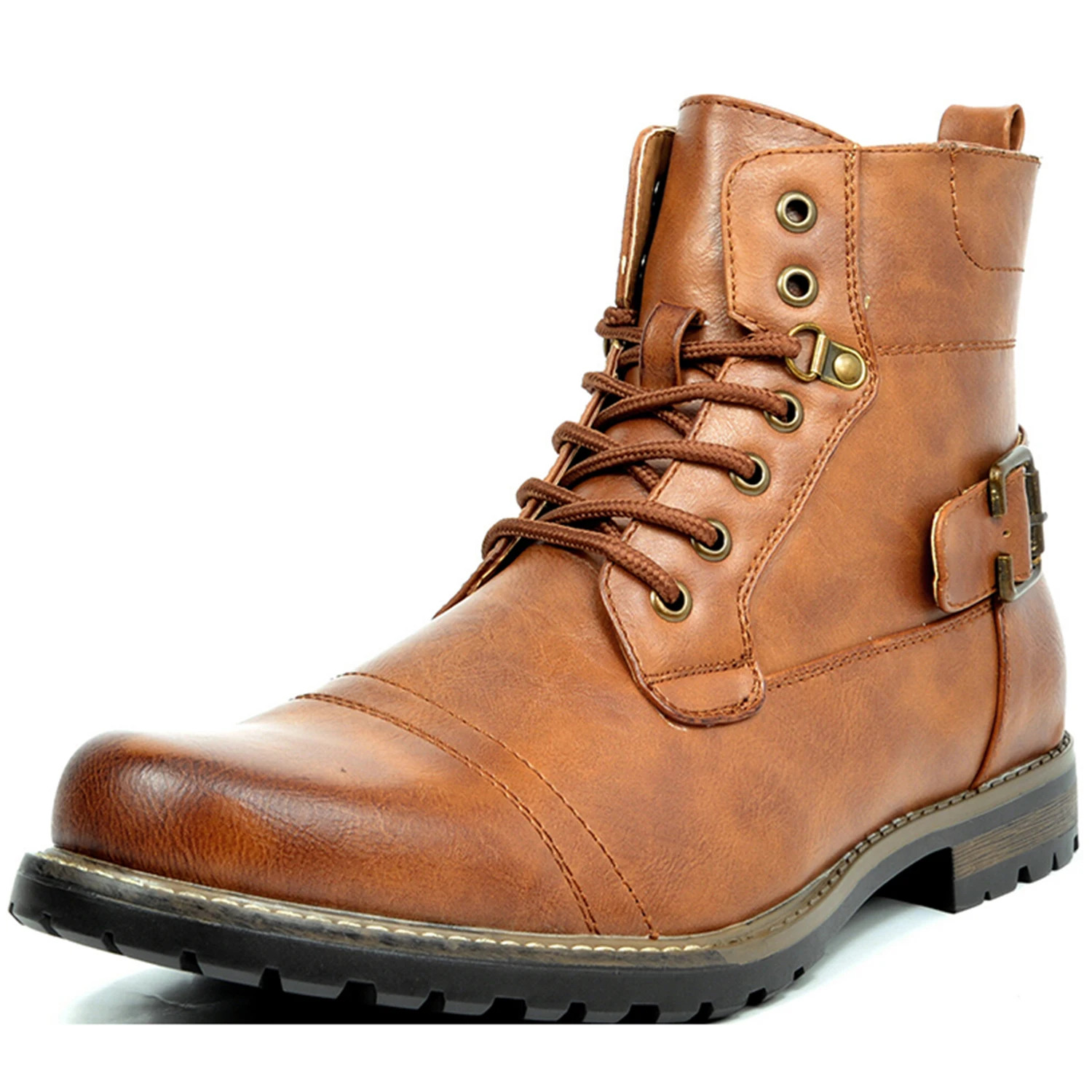 Bruno Marc Male Ox Business Boot Motorcycle Round Toe Autumn  Men Ankle Boots Ca - £230.94 GBP