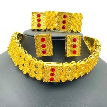Dubai fashion Jewelry Sets Women Indian African big Jewelry Set Party Wedding gi - £34.63 GBP