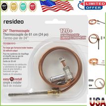 24-Inch Durable Copper Thermocouple for Boilers &amp; Gas Furnaces - Easy In... - $332.57 MXN