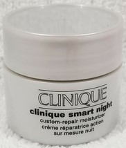 Clinique Clinique Smart Night Custom-Repair Moisturizer Dry Skin .5 oz/15mL New - £11.83 GBP