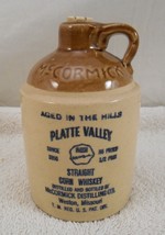 Vintage 1963 McCormick Platte Valley Stoneware Jug Corn Whiskey Small 5”... - $12.73