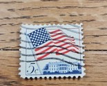 US Stamp US Flag/White House 5c Used White/Blue - $0.94