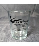 Vintage Shot Glass Flight Bridge Education Hospital Medicine - Advertizing - £4.64 GBP