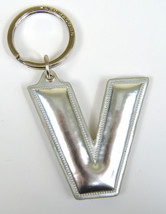 Marc by Marc Jacobs Alphabet Letter Initial Key Ring Chain Charm Holder Silver V - £10.28 GBP